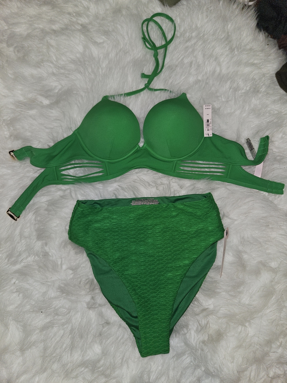 Victoria's Secret 34A Green Bombshell Push-Up Bikini Set